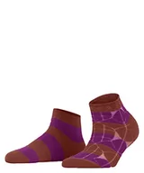 Skarpetki damskie - FALKE Kobiety Skarpety do trampek Hyper Pop W SN Zrównoważona Bawełna krótkie z wzorem 1 Para, Brązowy (Cayenne 5163), 35-38 - miniaturka - grafika 1