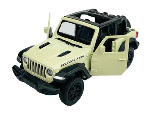 RMZ City JEEP WRANGLER RUBICON BEZ DACHU KREMOWY 12cm - Samochody i pojazdy dla dzieci - miniaturka - grafika 1