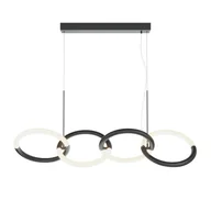 Lampy sufitowe - Lampa wisząca NODE LED 40W Ciepła biel 2600lm czarno-biała wym: 120 x 27 x 100 cm Maytoni - miniaturka - grafika 1
