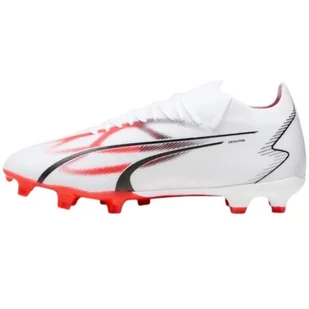 Buty piłkarskie Puma Ultra Match FG/AG M 107347 (kolor Biały. Pomarańczowy, rozmiar 41) - Buty sportowe męskie - miniaturka - grafika 3