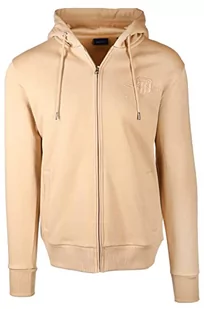 GANT Męska bluza z kapturem Reg Tonal Shield Full Zip Hoodie, Hazelwood beżowy, M - Bluzy męskie - miniaturka - grafika 1