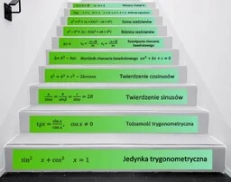 Naklejki na schody: Trygonometria - Pomoce naukowe - miniaturka - grafika 1