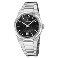 Zegarki damskie - Festina Swiss Made 20052/8 zegarek damski na bransolecie z czarną tarczą - miniaturka - grafika 1
