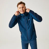Kurtki męskie - Regatta Męska Kurtka Przeciwdeszczowa Britedale Led Niebieski, Rozmiar: Xxl - miniaturka - grafika 1