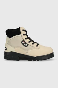 Fila workery Grunge II BL damskie kolor beżowy na platformie ocieplone - Botki damskie - miniaturka - grafika 1