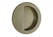 Zawiasy, okucia i inne akcesoria - Uchwyt do drzwi przesuwnych wpuszczany okrągły B-HARKO R004AB fi50 mm, patyna - miniaturka - grafika 1