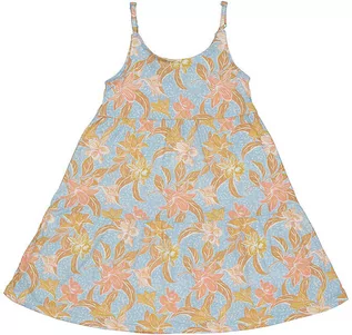 Sukienki i spódniczki dla dziewczynek - Roxy Sukienka "Hometown Glory" w kolorze pomarańczowo-błękitnym - grafika 1
