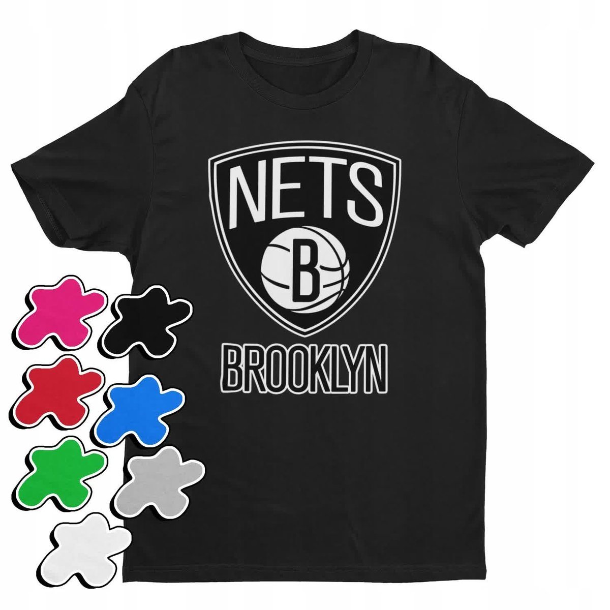 Koszulka T-Shirt Dziecięca Z Nadrukiembrooklyn Nets Klub Nba -S 122-134