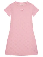 Sukienki i spódniczki dla dziewczynek - Guess Sukienka codzienna J5GK38 KCT02 Różowy Regular Fit - miniaturka - grafika 1