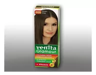 Farby do włosów i szampony koloryzujące - Venita Glamour, farba do włosów, 5/0 Brąz - miniaturka - grafika 1