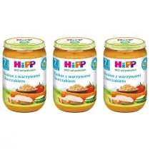 Hipp Kuskus z warzywami i kurczakiem po 7. miesiącu zestaw 3 x 220 g Bio - Dania dla dzieci - miniaturka - grafika 1