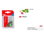 Pinezki - Pinezki Kolorowe Fluorescencyjne 10 Mm 60 Szt - miniaturka - grafika 1