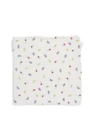 Pieluchy - BABY BITES Baby Bites Pieluszka muślinowa 120 x 120 cm Lightnings White - miniaturka - grafika 1