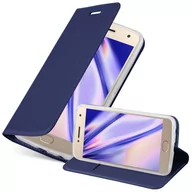 Etui i futerały do telefonów - Pokrowiec Ochronny Do Motorola MOTO G5 PLUS Etui w CLASSY CIEMNY NIEBIESKI Case Obudowa Ochronny Cover Cadorabo - miniaturka - grafika 1