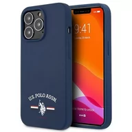 Etui i futerały do telefonów - U.S POLO ASSN. Silicone Logo Etui na iPhone 13 Pro Max (granatowy) USHCP13XSFGV - miniaturka - grafika 1