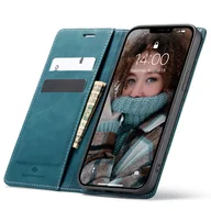 Etui i futerały do telefonów - Spacecase Etui Wallet iPhone 13 blue - miniaturka - grafika 1