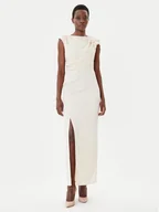 Sukienki - Rinascimento Sukienka wieczorowa CFC0020094002 Beżowy Slim Fit - miniaturka - grafika 1