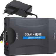 Złącza, przejściówki, adaptery - Retoo Scart - HDMI czarny E281-2 - miniaturka - grafika 1