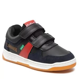 Buty dla chłopców - Sneakersy Kickers - Kalido 910861-30-10 Marino Noir Orange - grafika 1