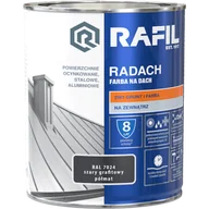 Farby zewnętrzne - Radach szary grafitowy RAL 7024 półmat 0,75L - miniaturka - grafika 1
