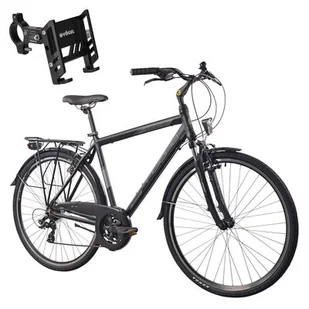 Rower trekkingowy INDIANA X-Road 1.0 M17 28 cali (NT-210DG) męski Czarny - Rowery - miniaturka - grafika 1