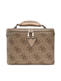 Guess Berta Torba kosmetyczna 17 cm latte logo-brown - Kosmetyczki, organizery i kuferki - miniaturka - grafika 2