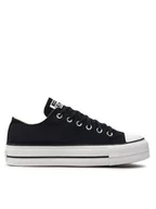 Trampki damskie - Converse Trampki Chuck Taylor All Star Lift Ox 560250C Czarny - miniaturka - grafika 1