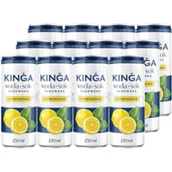 Woda - Kinga Napój woda + sok gazowana cytrynowa 250 ml x 12 sztuk - miniaturka - grafika 1