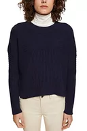 Swetry damskie - ESPRIT Damski sweter 122EE1I312, 400/NAVY, XS - miniaturka - grafika 1