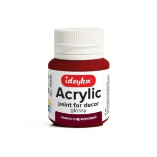 Ideyka Farba akrylowa Ciemny karmin 20ml - Farby i media malarskie - miniaturka - grafika 1