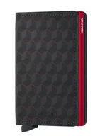 Portfele - Mały portfel RFID Secrid Slimwallet Optical - black / red - miniaturka - grafika 1