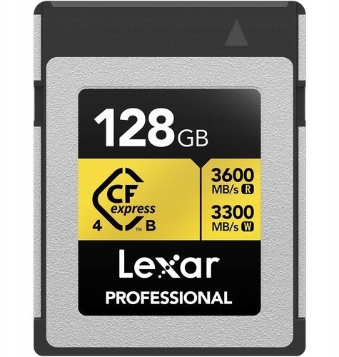 Karta Lexar Pro Gold CFexpress 128GB R3600/W3300 LCXEXP4128G-RNENG