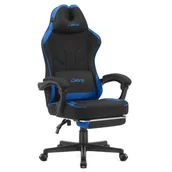 Fotele gamingowe - Fotel CABRO C504 Czarno-niebieski - miniaturka - grafika 1