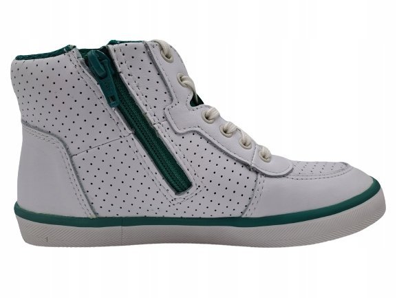 Buty Dziecięce Clarks City Flake K Białe Rozmiar 32