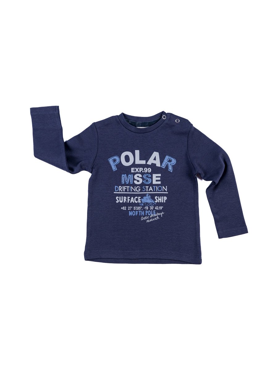 Chłopięca bluzka z długim rękawem granatowa Olimpias r.68