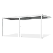 Kratki i pergole - Przyścienna pergola ELEGANCE WALL 3x6 White - Gutroof - miniaturka - grafika 1