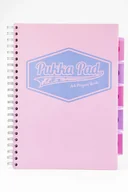 Zeszyty szkolne - Kołozeszyt z przekładkami PUKKA PAD Project Book Pastel A4 różowy w linię - miniaturka - grafika 1