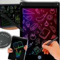 Tablice dla dzieci - TABLET GRAFICZNY DLA DZIECI DO RYSOWANIA 12" TABLICA ZNIKOPIS MULTIKOLOR XL - miniaturka - grafika 1