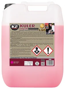 K2 KULER KONCENTRAT RÓŻOWY 20kg koncentrat płynu do chłodnic 1:1 - 20kg - Płyny eksploatacyjne do aut - miniaturka - grafika 1