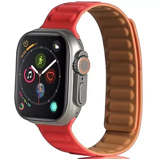 Paski - Beline pasek Apple Watch Magnetic 38/40/41mm czerwony /red - grafika 1