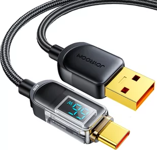 Joyroom kabel USB – USB C 66W do szybkiego ładowania i transferu danych 1,2 m czarny (S-AC066A4) - Kable komputerowe i do monitorów - miniaturka - grafika 1