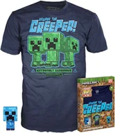 Figurki dla dzieci - minecraft - pocket pop - charged creeper + tee (m) - miniaturka - grafika 1