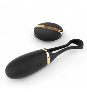 Wibratory i masażery - Dorcel Secret Delight Remote Control Vibrating Egg Black - grafika 1