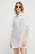 Moda i Uroda OUTLET - Polo Ralph Lauren koszula piżamowa bawełniana kolor szary - miniaturka - grafika 1