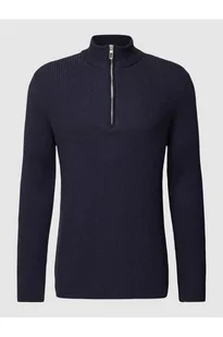 Bluza z kołnierzem w jednolitym kolorze - Tom Tailor - Bluzy męskie - miniaturka - grafika 1