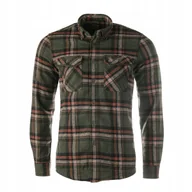 Koszule męskie - Koszula męska Tagart Jukon flanelowa zielona w biało-czerwoną kratę 4XL - miniaturka - grafika 1
