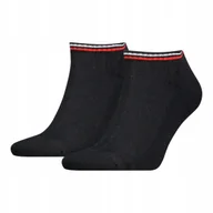 Skarpetki damskie - Tommy Hilfiger Skarpety Skarpetki Stopki 2P Czarne R.39-42 - miniaturka - grafika 1