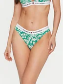 Stroje kąpielowe - Tommy Hilfiger Dół od bikini UW0UW05365 Zielony - miniaturka - grafika 1