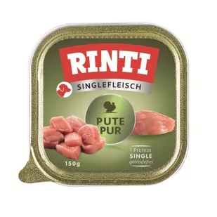 RINTI Singlefleisch 10 x 150 g Sam indyk - Mokra karma dla psów - miniaturka - grafika 1