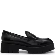 HUGO Skórzane loafersy Kris